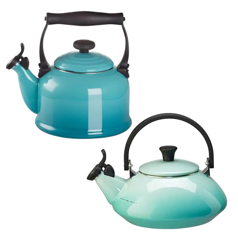 《法國 Le Creuset》現貨 笛音壺 1.5L / 2.1L 水壺 薄荷綠 茶壺 大容量 汽笛壺 熱水壺