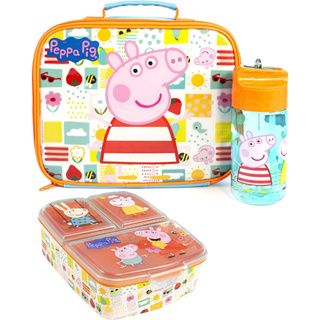 預購👍正版空運👍美國專櫃 Peppa Pig 粉紅豬小妹 佩佩豬 便當袋 餐袋 水壺 吸管水杯 餐盒 野餐