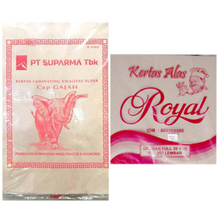 印尼 KERTAS LAMINATING KWALITAS SUPER CAP GAJAH 食品用 食物用 包裝紙 1張