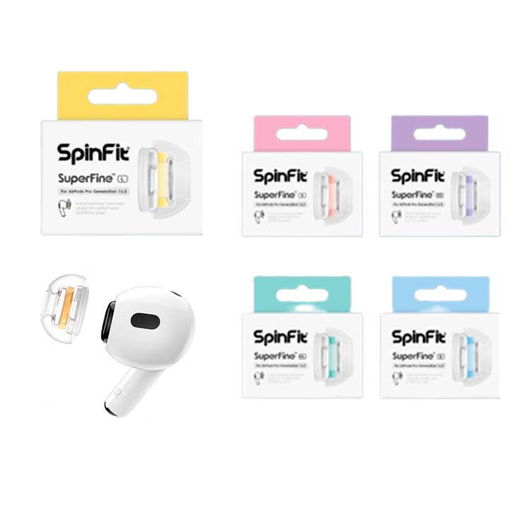 【SpinFit】SuperFine™ AirPods Pro 1 &amp; 2專用矽膠耳塞 AirPods專用