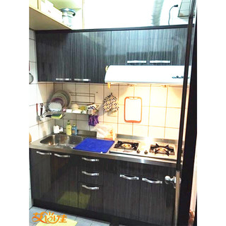 艾尚佳系統廚具⭐套房👉小家庭最適合的尺寸木芯桶+美耐門+ST檯面175cm上下櫃+櫻花兩機完工價只要35930!!