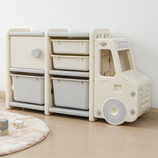 《kidus》灰白色小汽車收納櫃組合1 兒童收納櫃