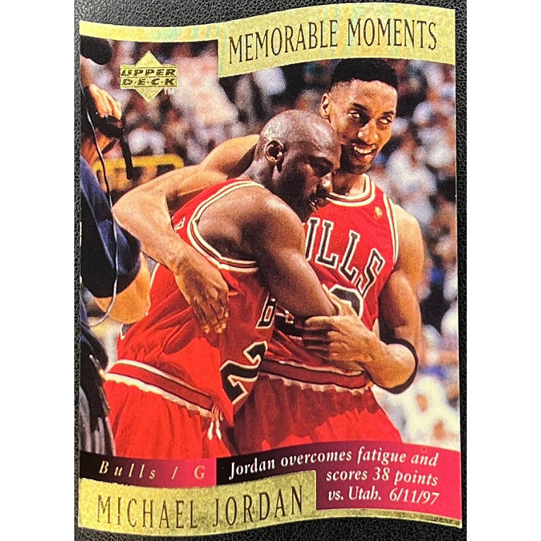 NBA 球員卡 Michael Jordan Pippen 1997-98 CC Memorable Moments