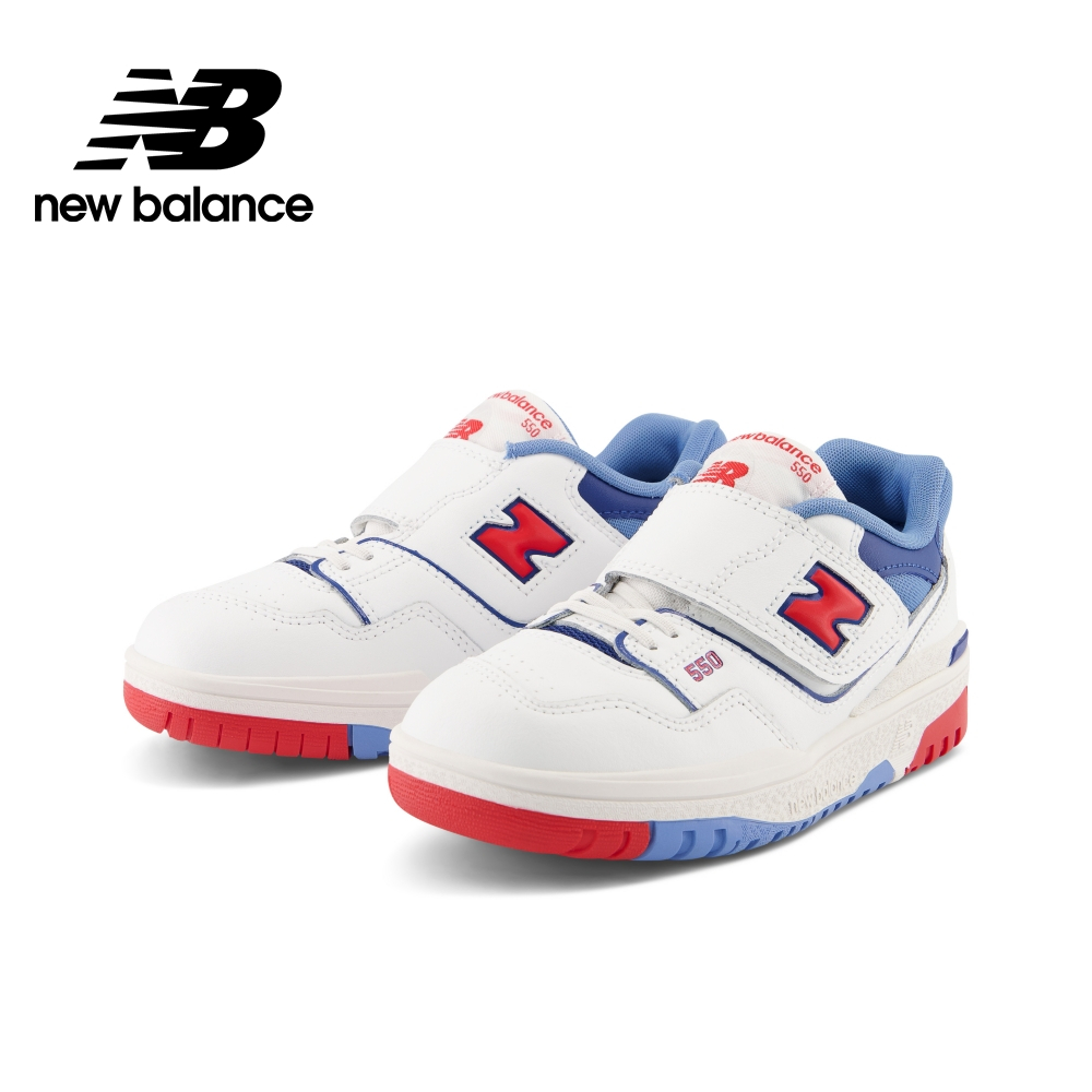 【New Balance】 NB 童鞋_中性_白紅藍_PHB550CH-M楦 550 中童