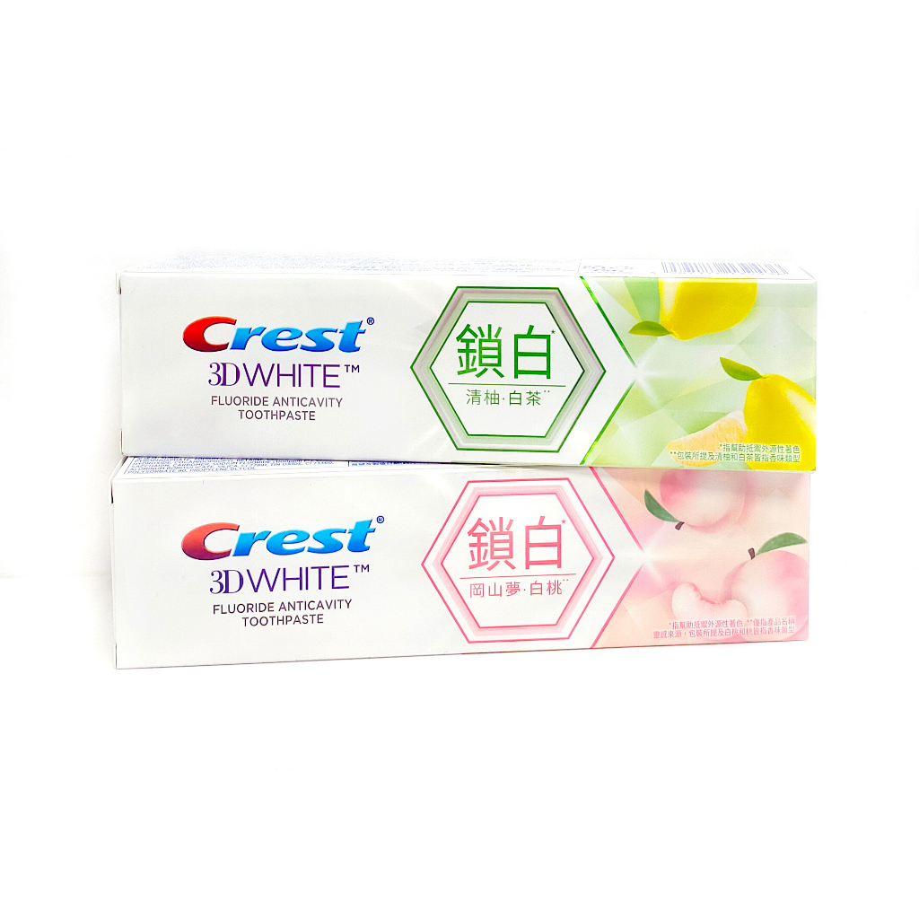 『牙膏』Crest 香氛鎖白牙膏 岡山夢．白桃 / 清柚．白茶  120g