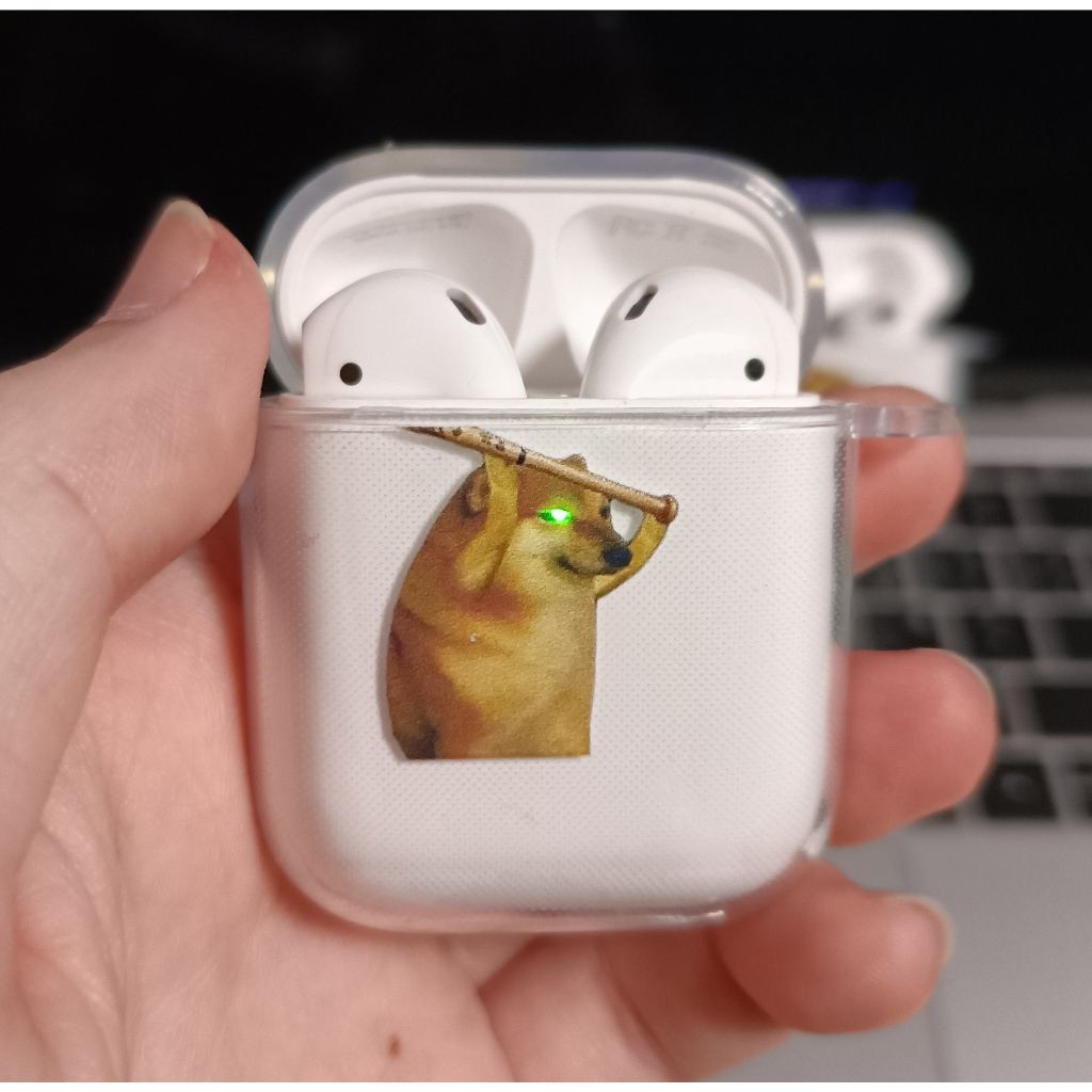 💪當天出 柴柴 柴犬 卡通 耳機套 耳機殻 airpods 2 pro 蘋果 愛瘋 小廢物 俱樂部