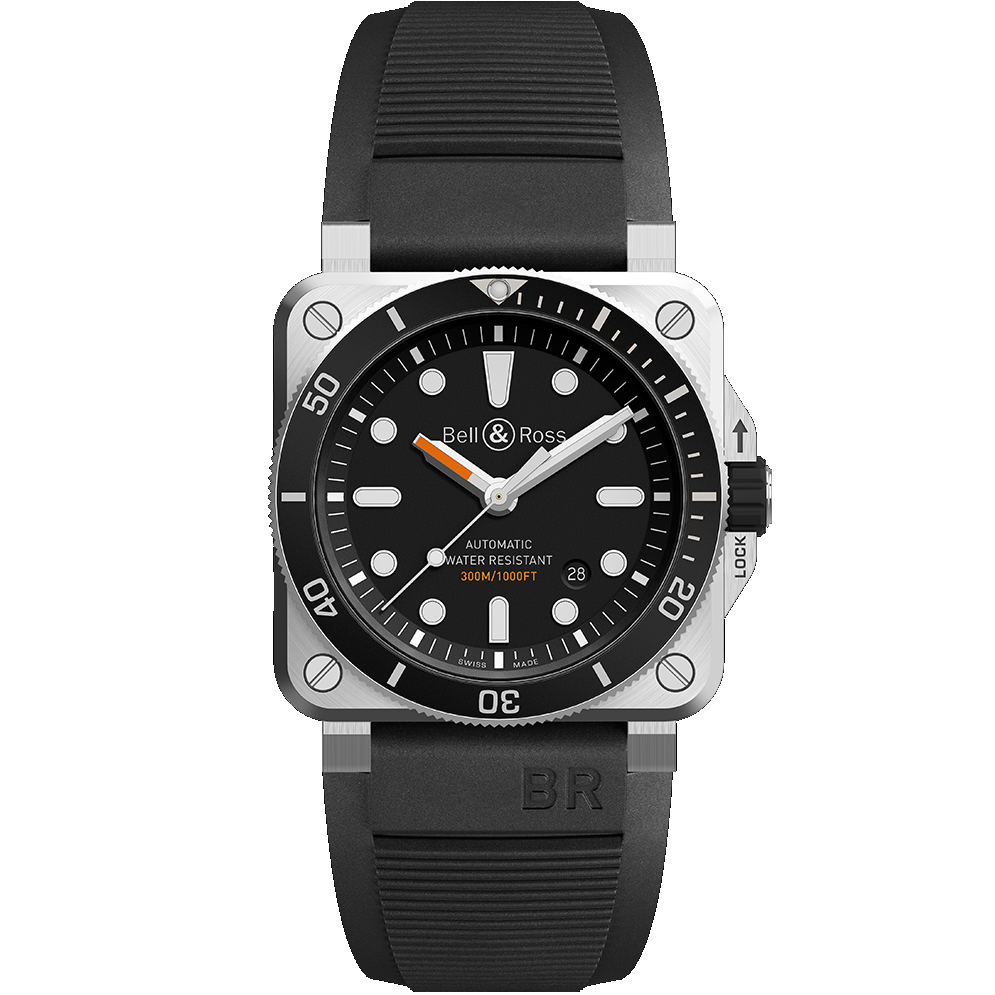 Bell & Ross 柏萊士 DIVER 潛水機械腕錶(BR0392-D-BL-ST/SRB)