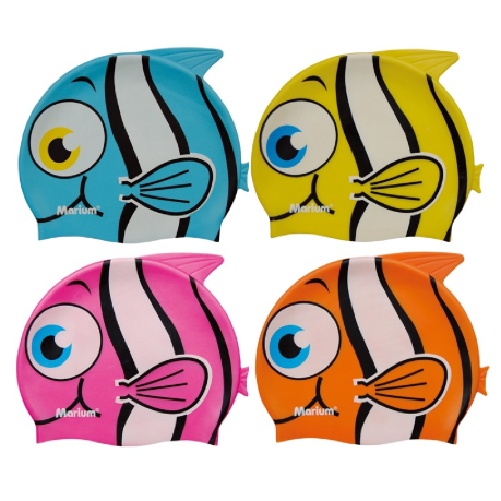 V.KSwim🛡️Marium兒童矽膠泳帽-小丑魚 四色可挑 7608D