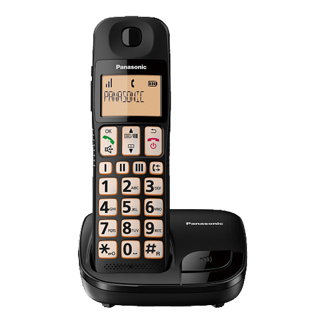 【超全】Panasonic 國際數位 DECT 無線電話 KX-TGE110TW(黑色)公司貨2年保固