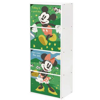 迪士尼 Disney 四層櫃 木櫃 收納櫃 書櫃 置物櫃 米奇米妮 正版授權【網狐家居】