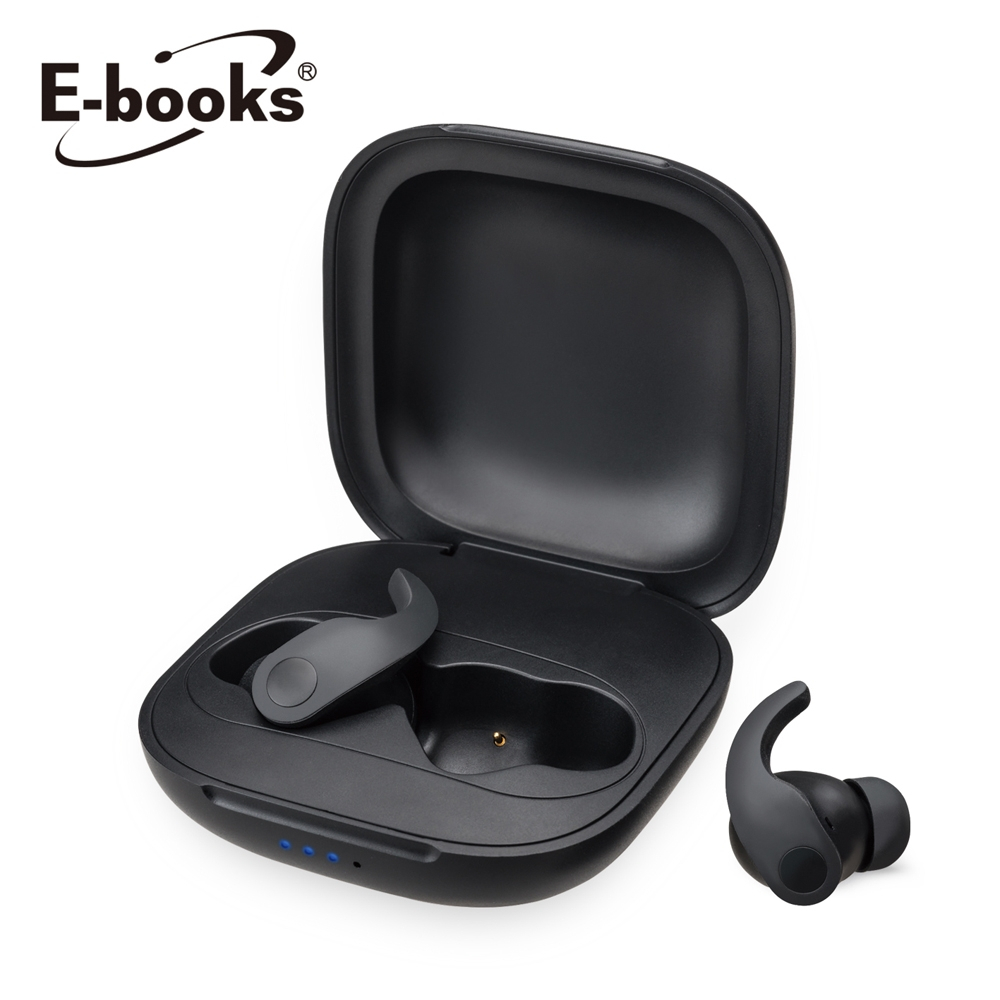【E-books】SS37 真無線高感度專業級藍牙5.3耳機(E-EPA242)藍牙5.3 抗汗水 防潑水穩固貼合耳鉤套