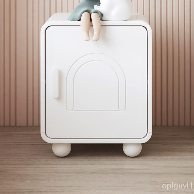 【爆款特賣】喜夢寶床頭櫃輕奢創意簡約現代小型傢用臥室床邊奶油風儲物櫃子 4RRL