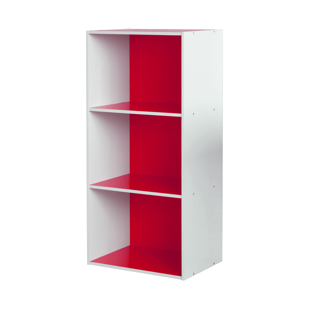 【生活工場】TZUMii 多彩三格空櫃/三層櫃-紅白色 三層櫃 收納櫃