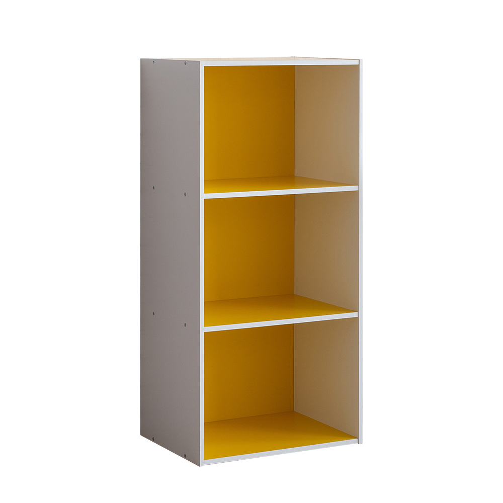 【生活工場】TZUMii 多彩三格空櫃/三層櫃-黃白色 層櫃 收納櫃 櫃子