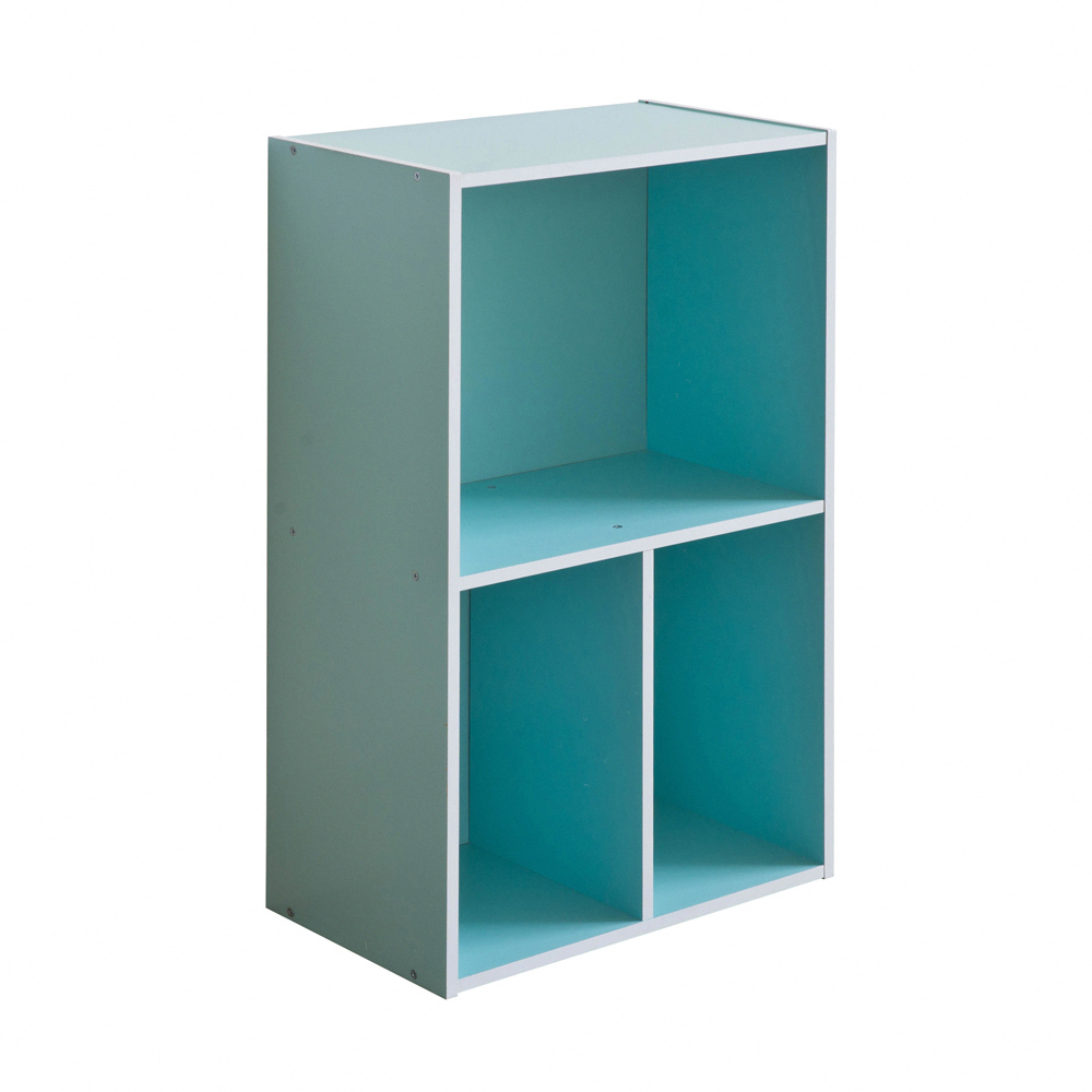 【生活工場】TZUMii 亞瑟三格收納櫃-粉藍色 收納櫃 層櫃 櫃子