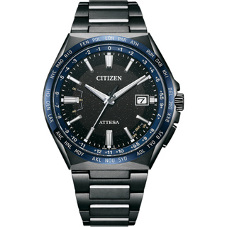 CITIZEN 星辰錶 湛藍星空 限量 鈦金屬光動能電波萬年曆手錶(CB0217-71E)