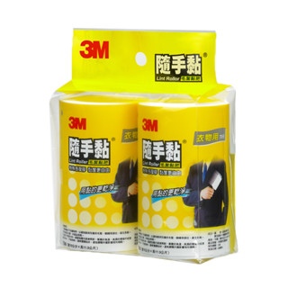 【5%蝦幣回饋/附發票】3M 隨手黏 毛絮黏把─衣物用補充包 836RP-56, 56張 ,2捲入