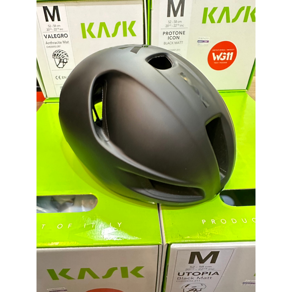 『小蔡單車』新款 義大利 KASK UTOPIA 消光黑色 安全帽/空力帽 公路車/空力車/三鐵車/自行車