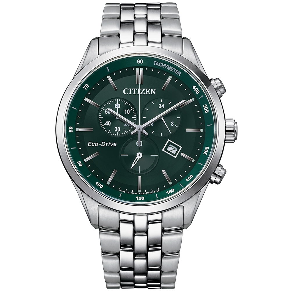 CITIZEN 星辰錶 GETNS 光動能三眼計時男錶-42mm(AT2149-85X)