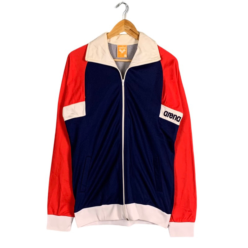 《 福星Flexing✨》Arena 法國 配色 古著 早期 拼色 拼接 外套 夾克 運動 休閒 古着 二手 80年代