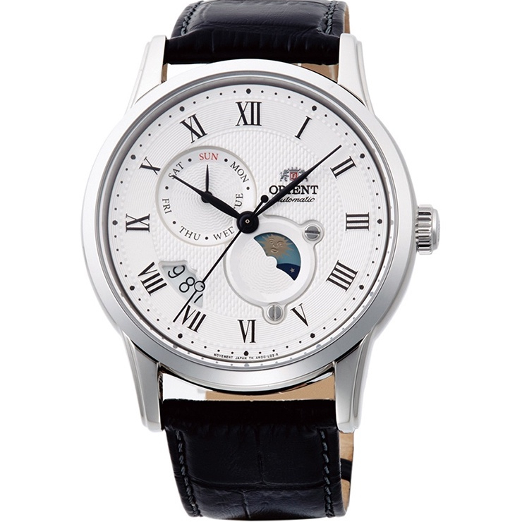 【私聊甜甜價】ORIENT東方錶 RA-AK0008S 羅馬字 日月相錶 機械錶