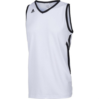 =好了啦要運動=ADIDAS愛迪達 男女款 單面穿 籃球衣 練習衣 運動背心 透氣 D83157 白黑 全新 公司貨