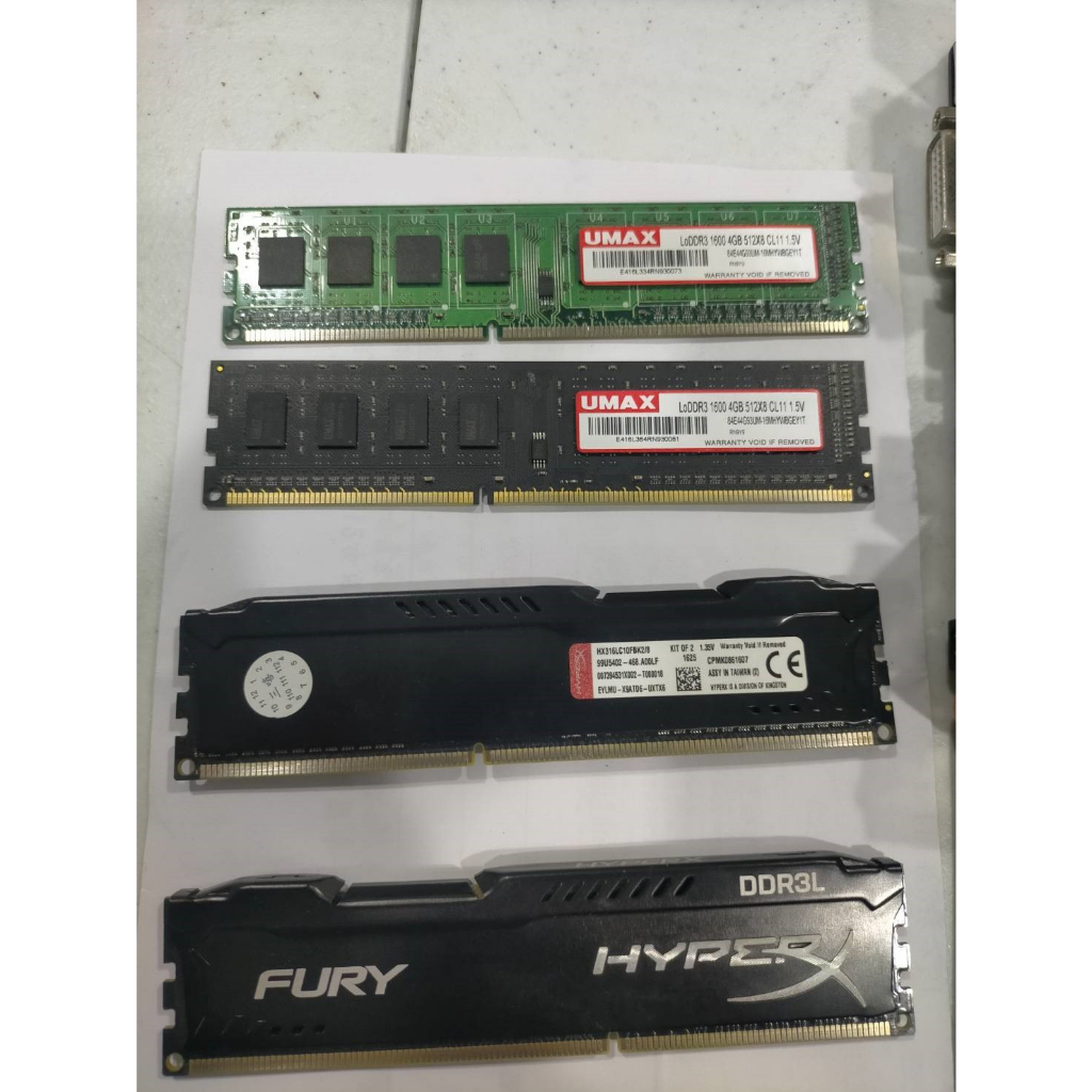 DDR3 4G 1600記憶體 一對200