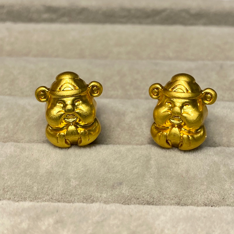 ◆Kana,U crystal 石現◆財神爺 通孔 串珠設計 編繩 水晶 手作 DIY 銅包金高保色配件