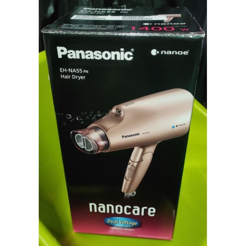 [二手］Panasonic國際牌_雙電壓奈米水離子吹風機 粉金(EH-NA55-PN)