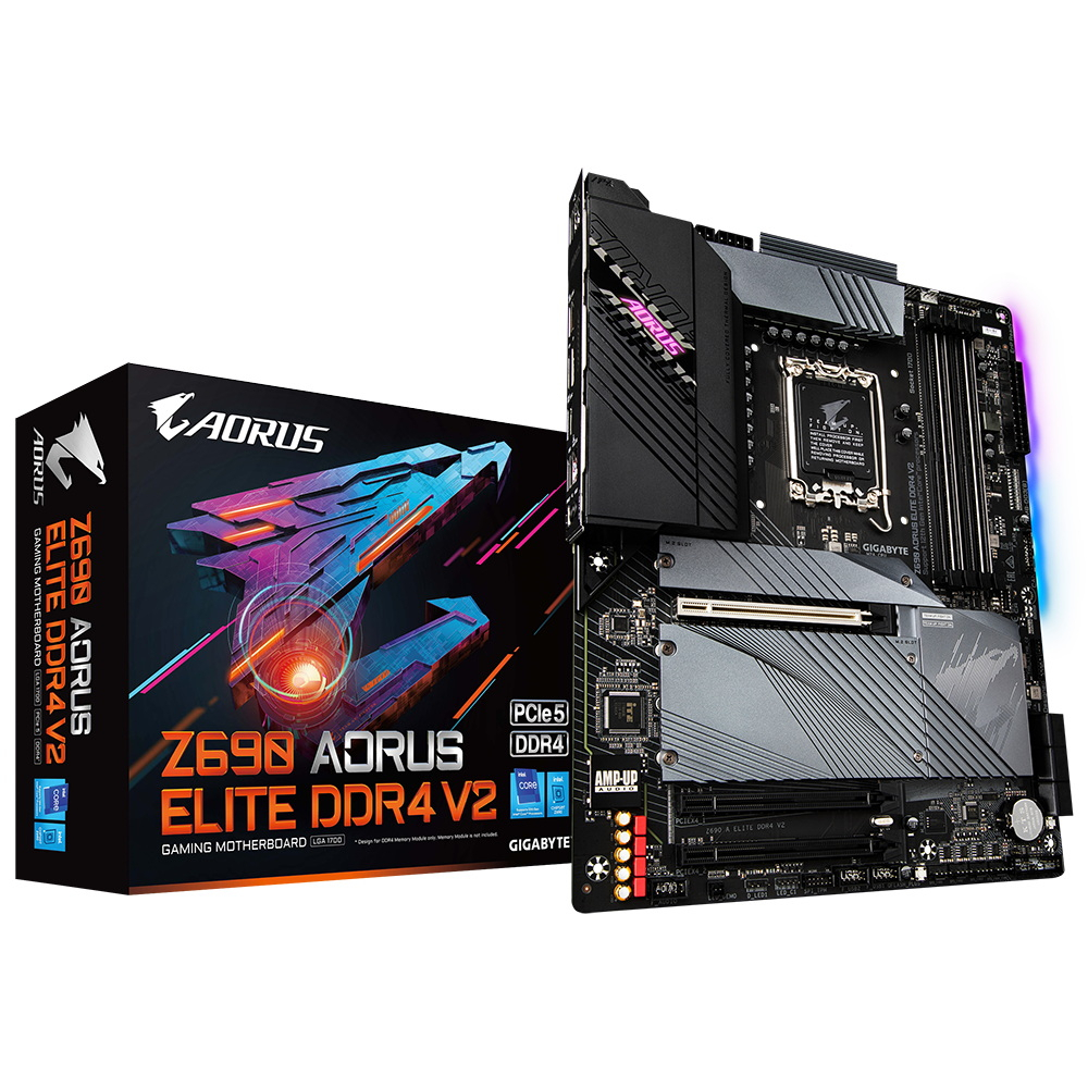 技嘉 Z690 AORUS ELITE DDR4 V2 主機板  註四年  1700腳位