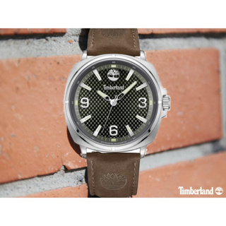Timberland天柏嵐 BAILARD系列 野營征服腕錶 皮革錶帶-綠/咖啡44mm(TDWGB2201704