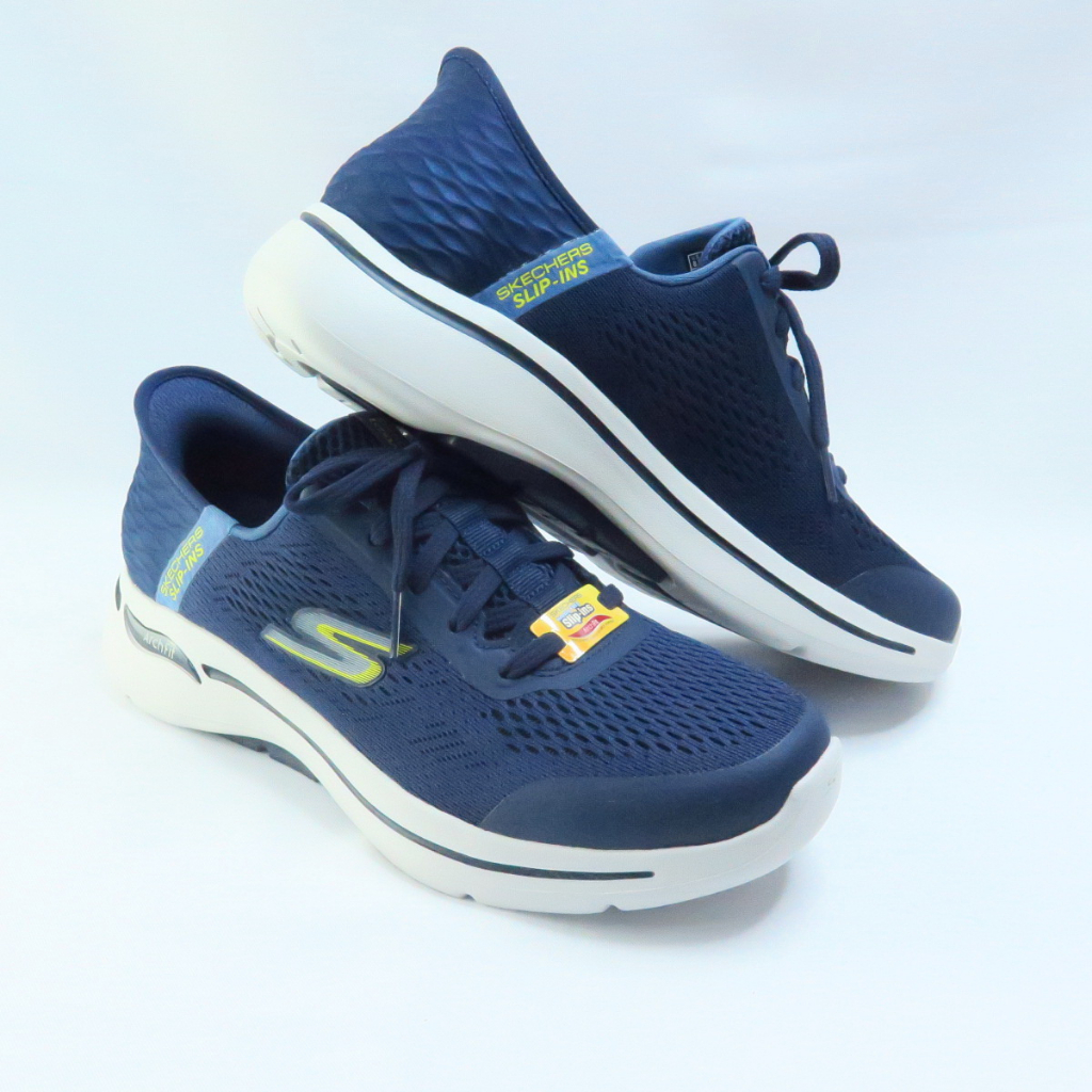 Skechers GO WALK ARCH FIT 男健走鞋 216258NVY 藍【iSport愛運動】