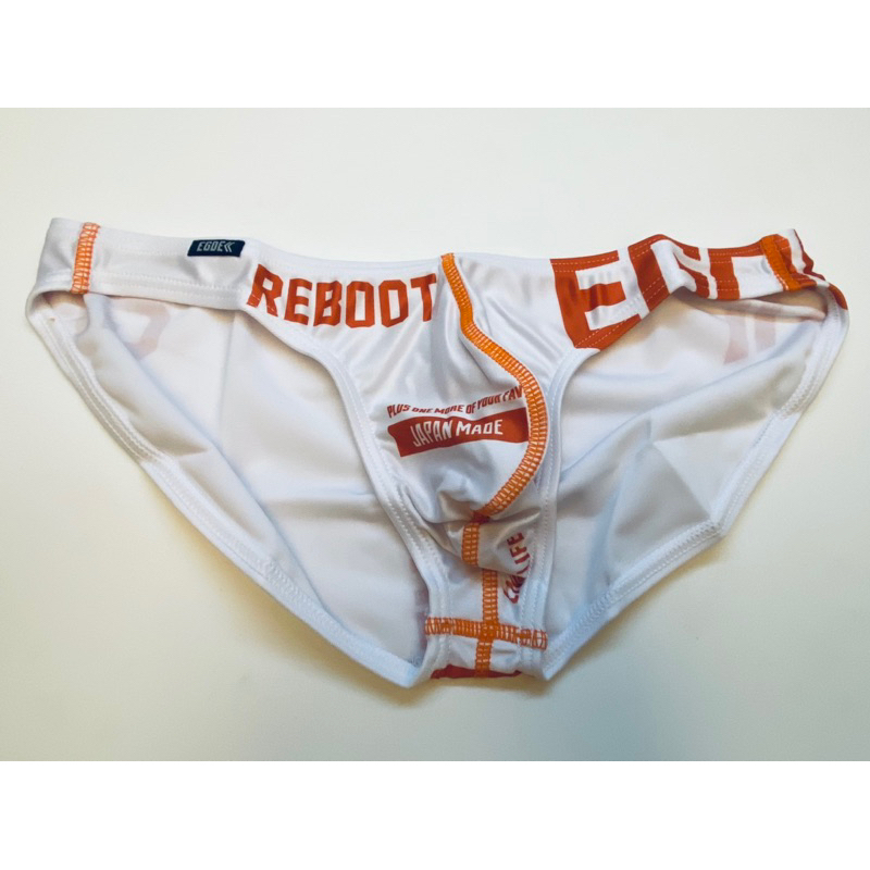 日本EGDE競泳款超低腰。（L號）REBOOT系列內褲/現貨在台，免等待。日本製（白色/L號）