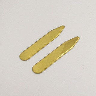 ☆Gentleman 紳士型男專賣☆ 商務西裝法式襯衫配件-金色領撐(collar stays)