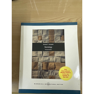 Sociology Richart T.Schaefer 社會學理論用書 （McGraw Hill)