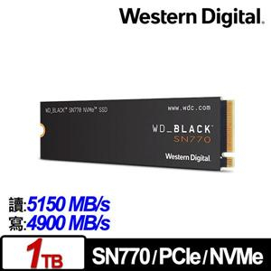 全新 WD Black 黑標 SN770 1TB NVMe M.2 PCIe SSD 固態硬碟