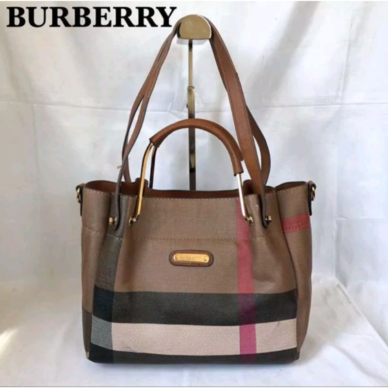 Burberry 經典大格紋 手提包肩背包