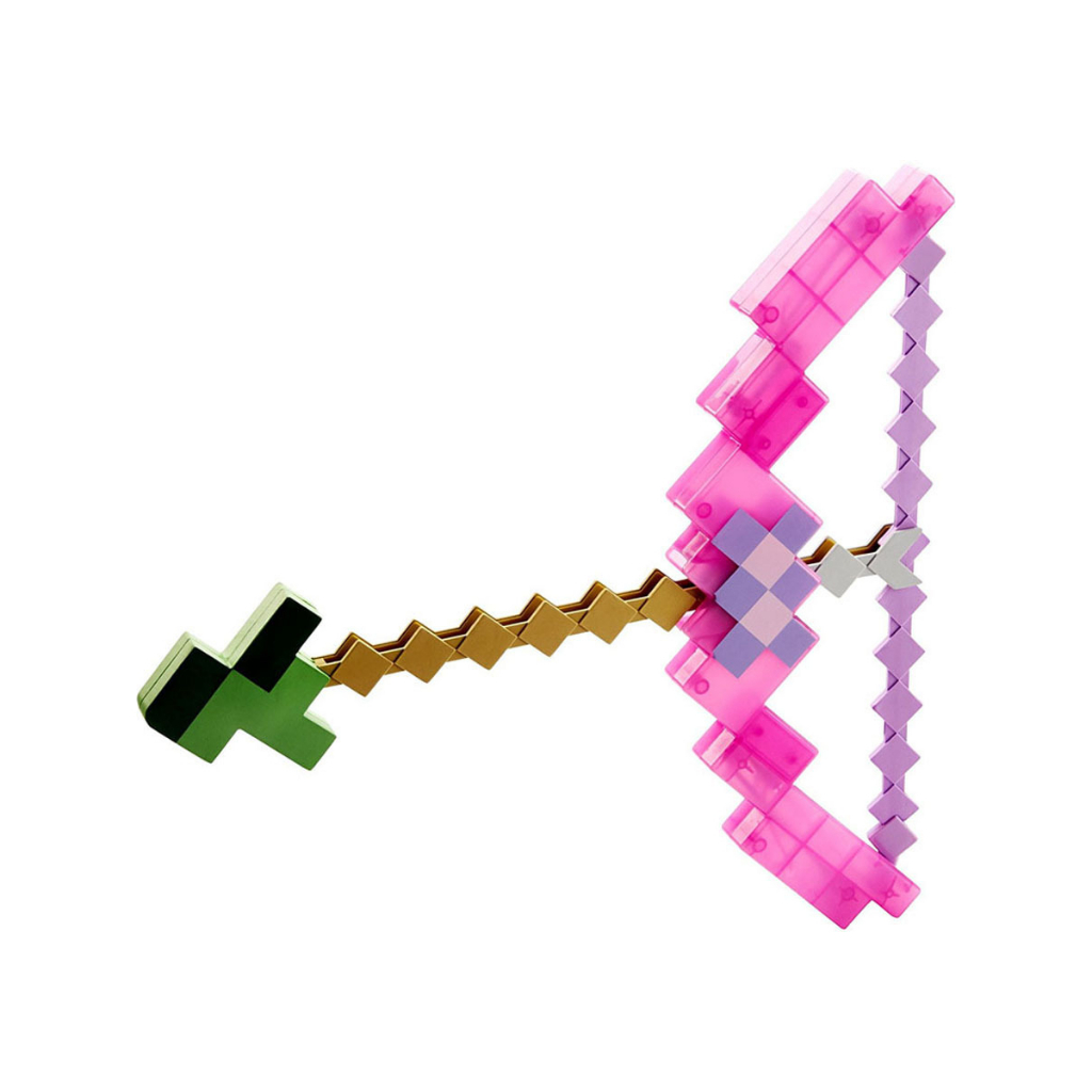 【限時下殺】Minecraft 麥塊周邊 玩具武器 紫色附魔弓箭 鑽石劍稿 二合一套裝 可彈射 禮物