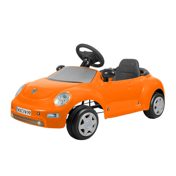 福斯 VW BEETLE 金龜車造型兒童車-腳踏式-閃酷橘