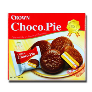 現貨 優龍CROWN 達人巧克力派 300g 韓國巧克力派 DARREN 超取一次限8盒