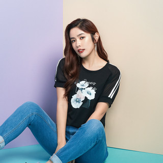 VICTORIA 縫珠印花T恤 V85534-88