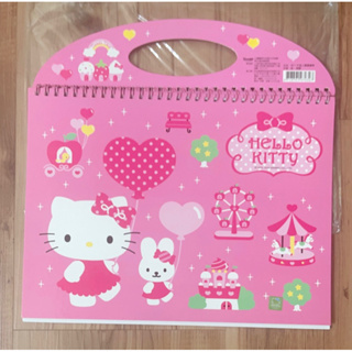 《三麗鷗》Hello Kitty 空白畫圖冊 素描本 塗鴉簿（上掀手提式）