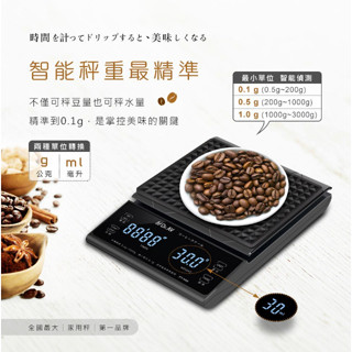 【Dr.AV 】聖岡科技 螢幕 電子秤 咖啡秤 料理秤 PT-V60 最大3KG 最小0.1克 大 料理秤 磅秤