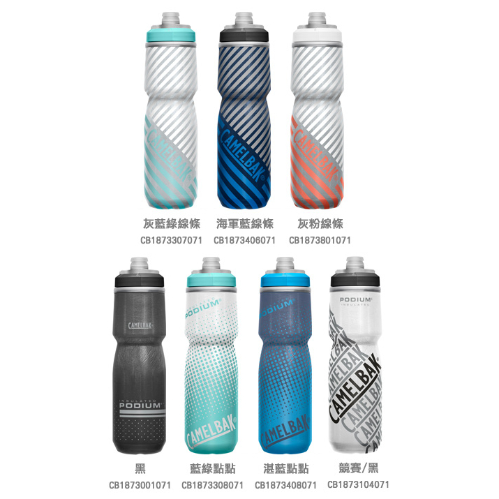 【CamelBak】Podium【710ml】保冷噴射水瓶 單車水瓶 保溫水壺 路跑水壺 自行車水壺