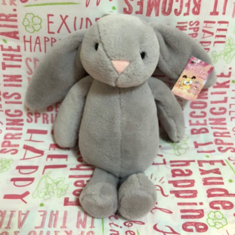德國 邦妮 兔 娃娃 小兔子 絨毛 可愛 灰色 掛飾 兔兔 兔寶 垂耳兔 兔年 兒童 生日禮物 陪睡娃娃 玩偶 擺飾
