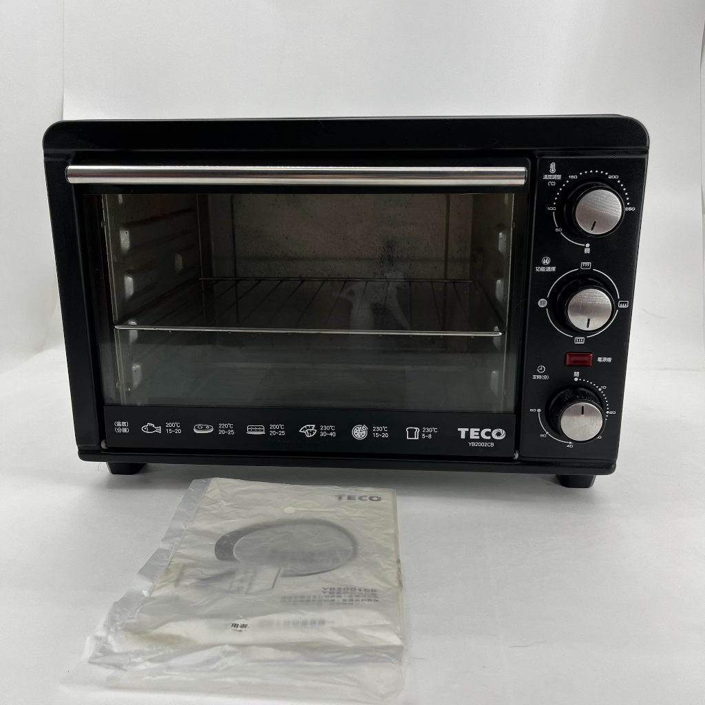 ❮二手❯ TECO 東元 大容量電烤箱 大烤箱 3段火力 烤箱 YB2002CB 20L 料理烤箱 電烤箱 可調式溫度計
