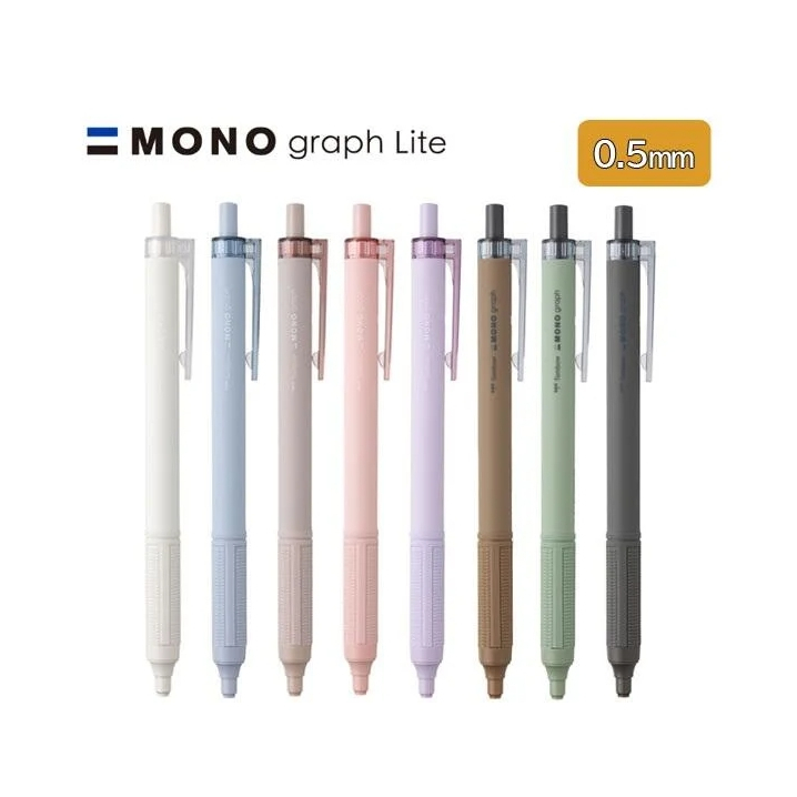 日本 蜻蜓TOMBOW Mono graph Lite 0.5mm油性原子筆 煙燻色(BC-MGLE)有筆芯BR-KNE