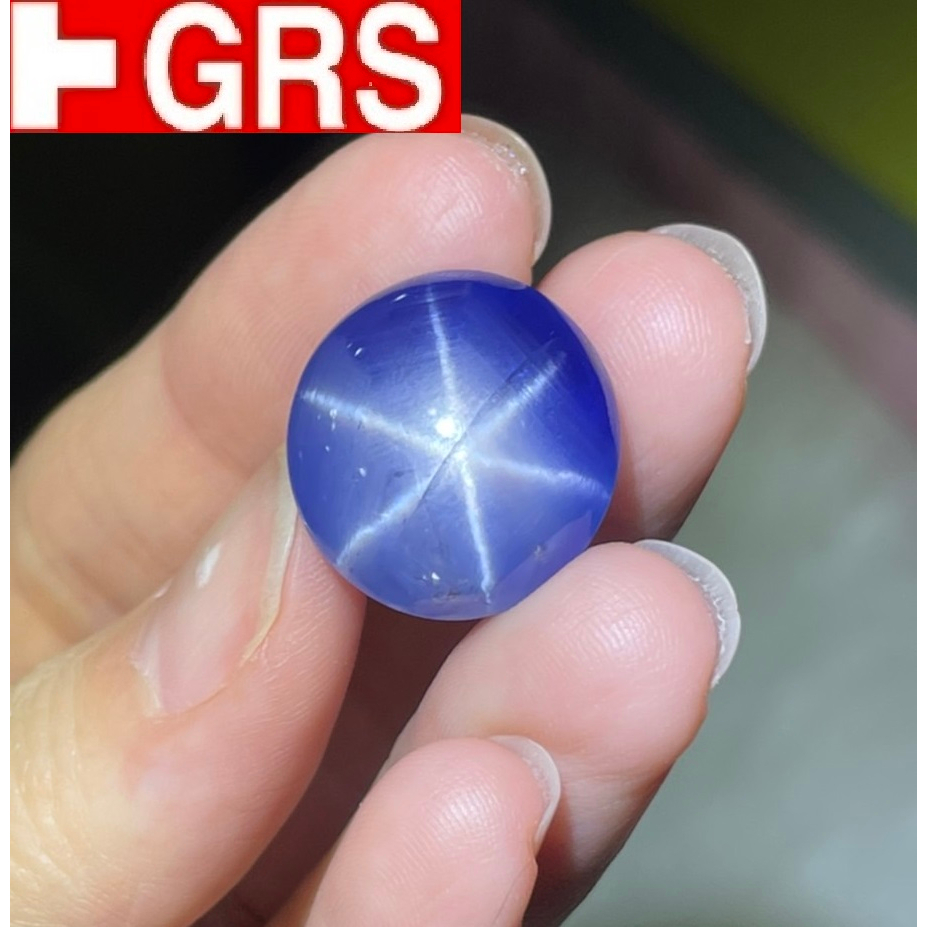 【台北周先生】天然無燒錫蘭藍寶星石 巨無霸31.23克拉 星光石 超罕見 星線明顯 濃郁鮮豔 送GRS證書