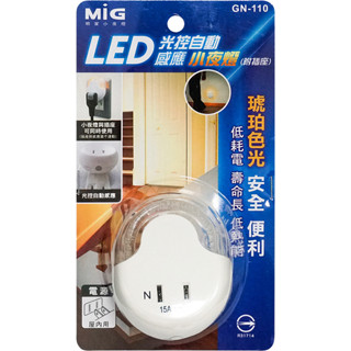 【現貨】LED光控感應小夜燈+2P插座 GN-110 感應燈 照明燈 自動感應 小夜燈 夜燈 感應夜燈 夜燈插座