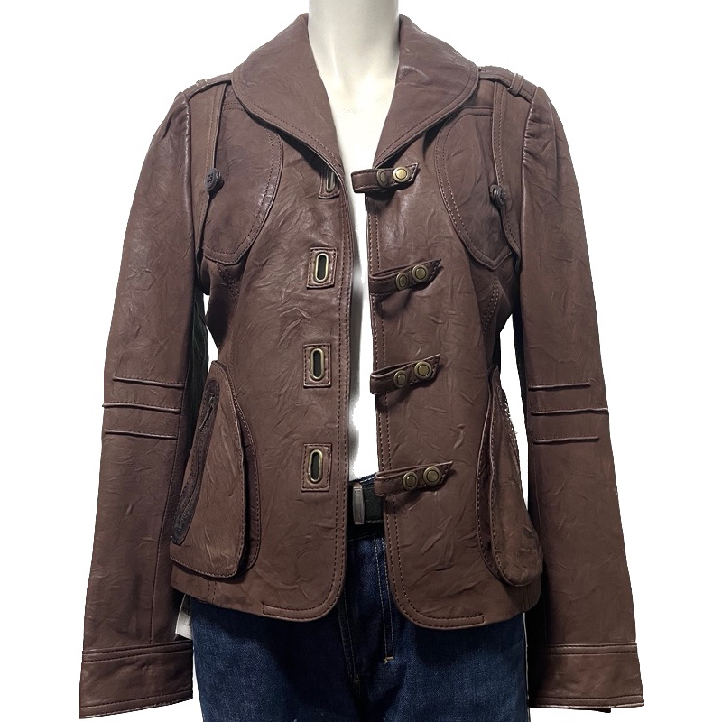 Jeou Jin Taiwan Leather Jacket 久景設計師品牌 小羊皮皮衣外套 復古夾克 Vintage